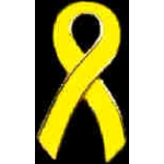 YELLOW RIBBON OVERSIZE PIN